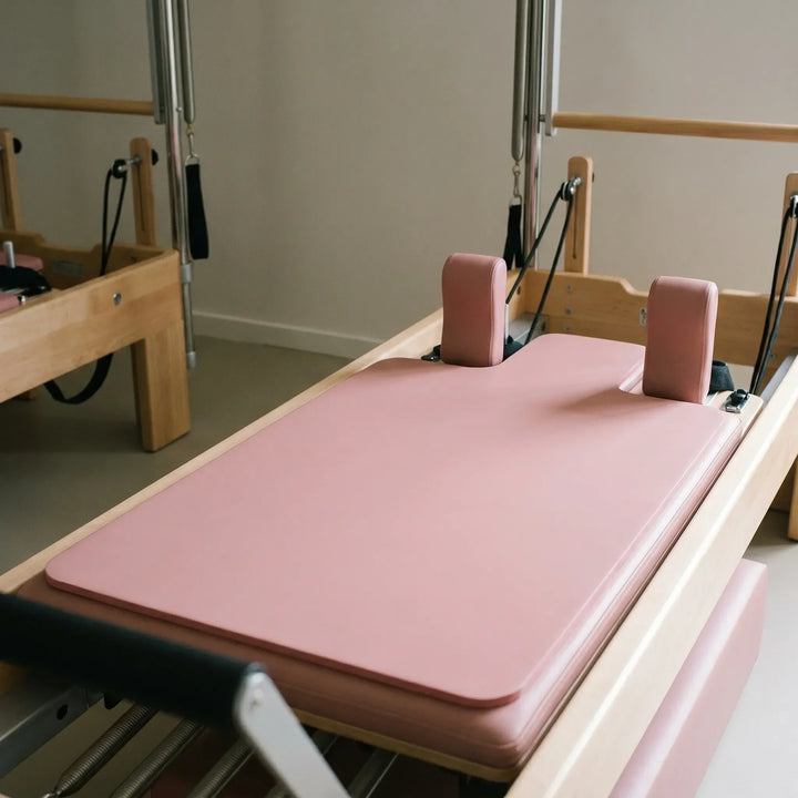 Pilates reformer pad: biedt comfort & hygiëne tijdens training. Antislip pilatespad, unisex.