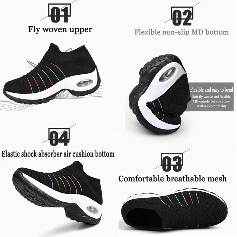 Lichtgewicht FeetyGO sneakers voor dames. Modieus, vetersloos en comfortabel voor pijnvrij lopen.