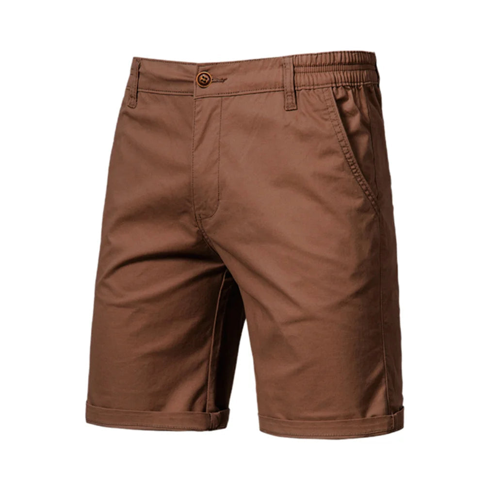 Heren zomer short in tijdloos zwart, smart-casual stijl. Comfortabel en veelzijdig, geschikt voor dagelijks gebruik.