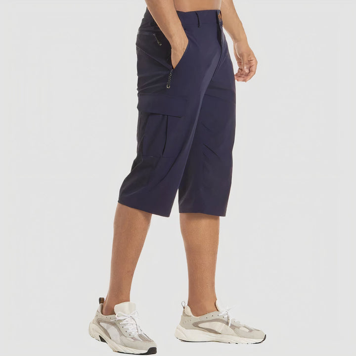 Comfortabele heren cargo shorts met ruime, praktische zakken, perfect voor casual en sportief gebruik.
