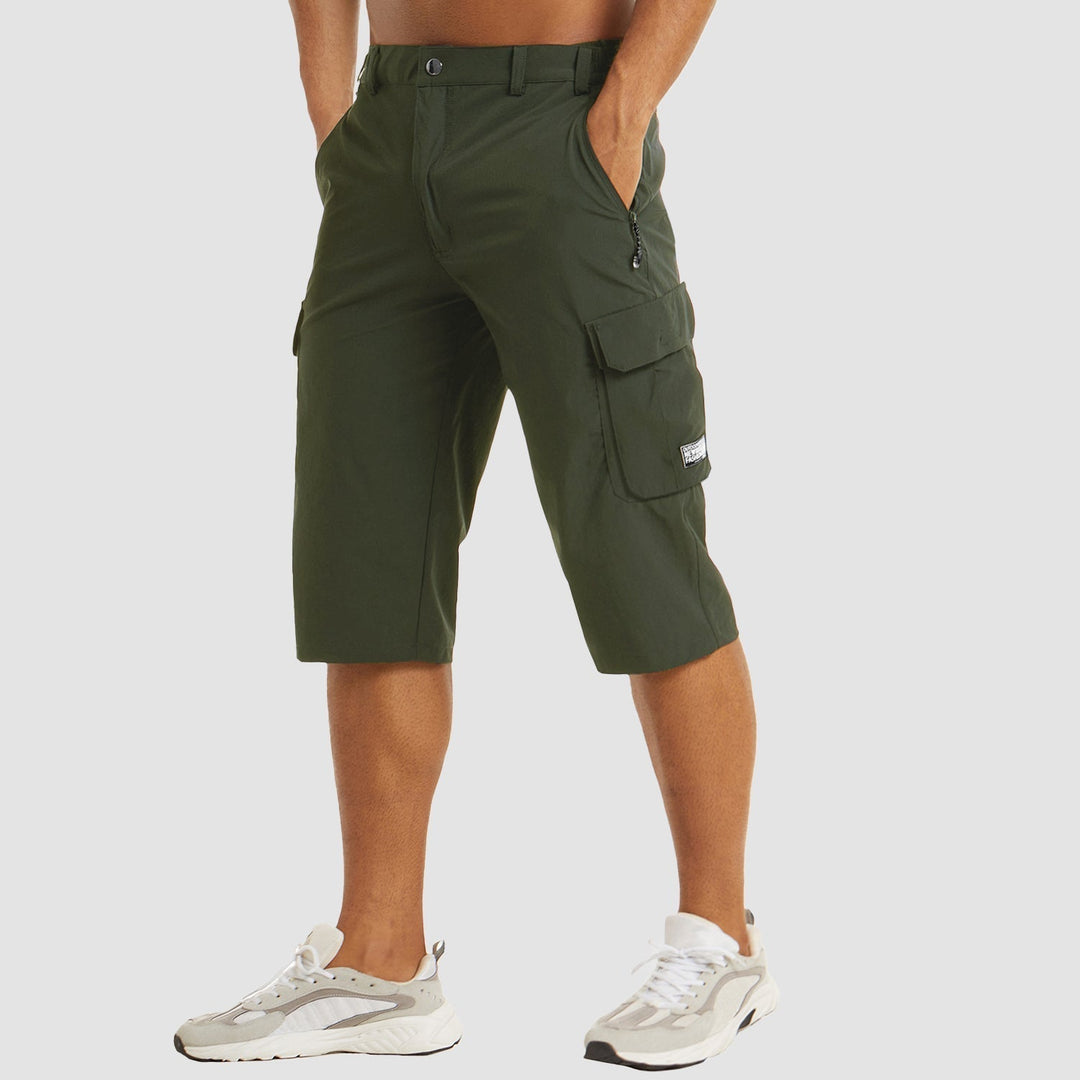 Sportieve mannen cargo shorts, sneldrogend en stijlvol, een essentieel item voor moderne herenmode.
