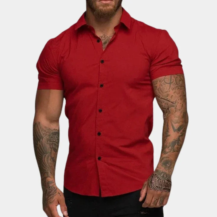 Klassiek Hoymans heren overhemd, comfortabel en modieus. Essentiële bovenkleding voor heren, casual of formeel.