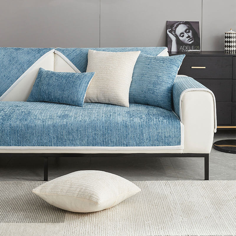 Elegante Bobby chenille bankhoes, verfraait het interieur en biedt antikras bescherming voor de bank.