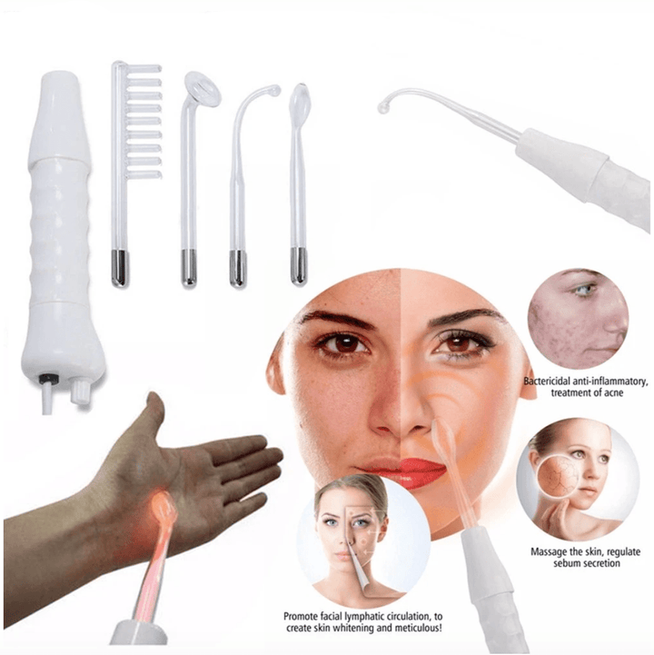 Hoge frequentie apparaat tegen acne, vermindert ontstekingen en littekens, voor een heldere en egale huid.
