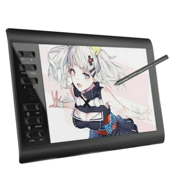 Universeel digitaal schetspad met realistische papiergevoel voor tekenen en digitale kunst, inclusief stylus pen.