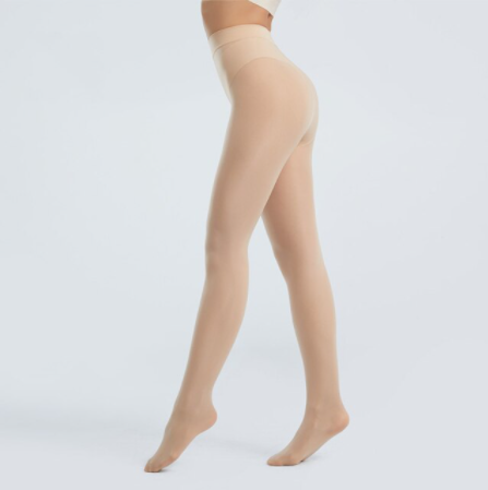 One size corrigerende panty in zwart, biedt comfort en een slanke lijn. Essentiële duurzame beenmode voor dames.