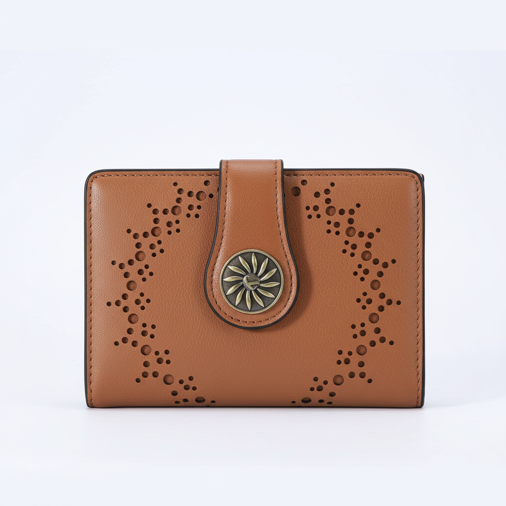 Compacte leren pasjeshouder met RFID-blokkering, veilig en stijlvol voor dagelijks gebruik.
