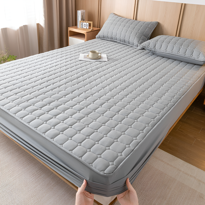 Ademend topper hoeslaken van premium kwaliteit, biedt bescherming en zachtheid voor je beddengoed.