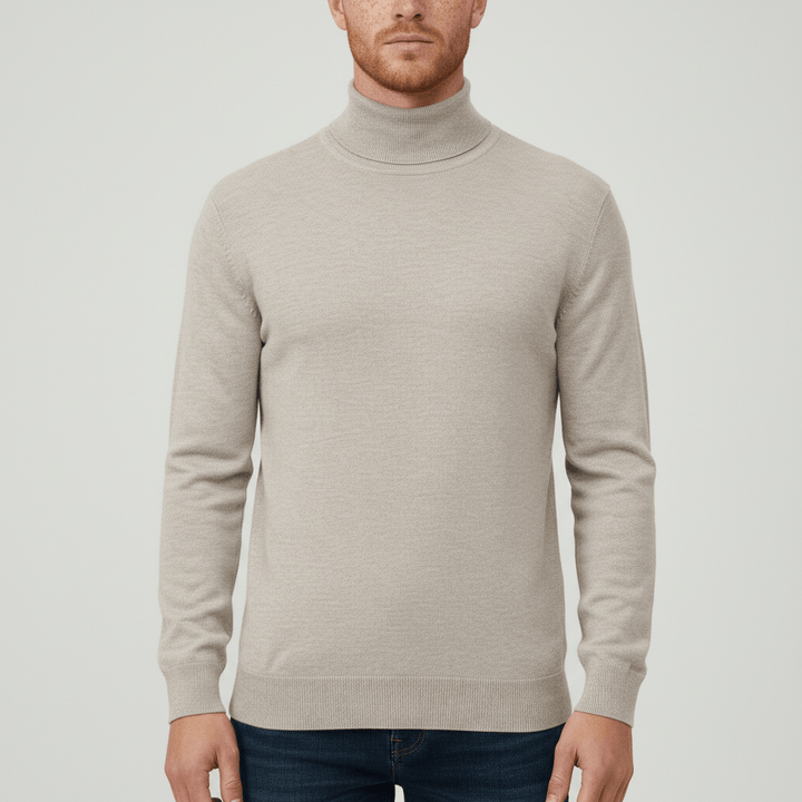 Fijne gebreide slim-fit coltrui heren. Hoogwaardige trui voor een nette en warme uitstraling.
