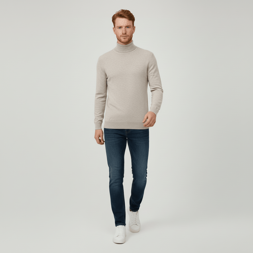 Comfortabele slim-fit coltrui voor heren. Perfecte pasvorm, warm en zacht, voor casual of zakelijke look.