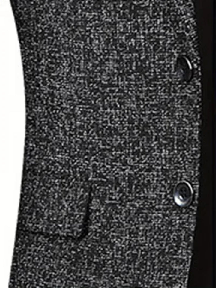 Zakelijke heren blazer, slim-fit met notch revers, kreukvrij materiaal; straalt klasse uit.