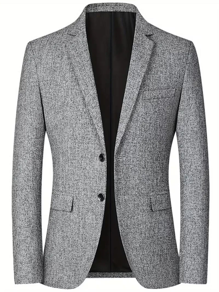 Kreukvrije slimfit herenblazer, perfecte bovenkleding voor een nette zakelijke of smart casual look.