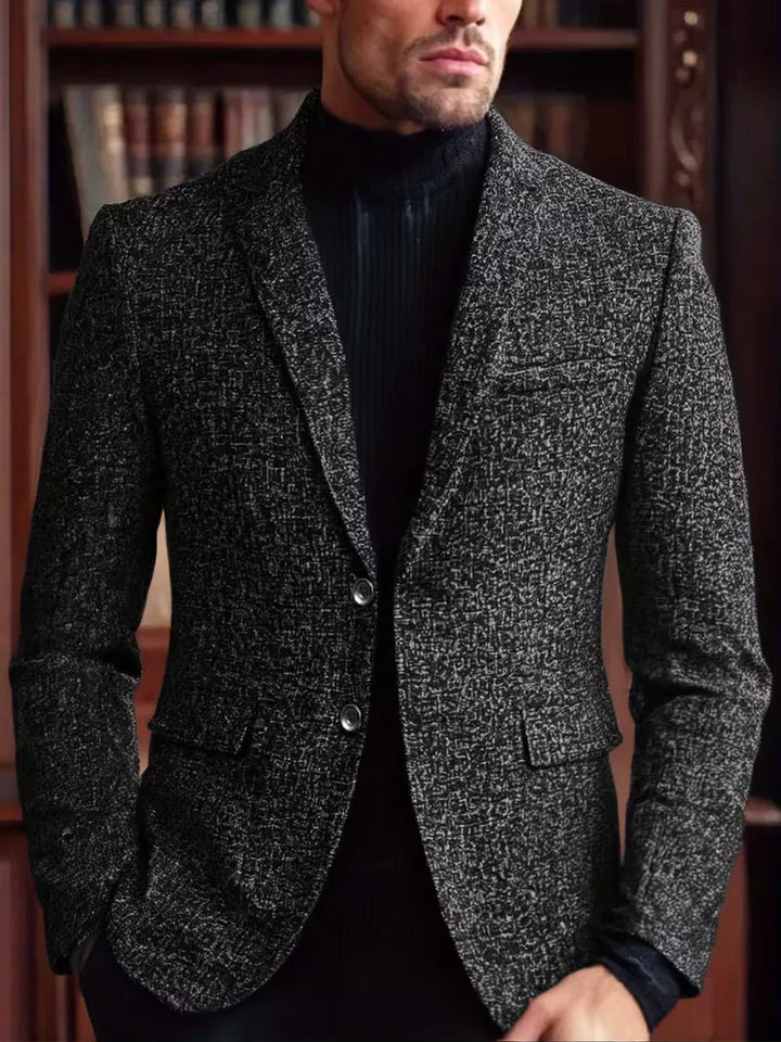 Casual slimfit blazer voor heren, comfortabele bovenkleding, ideaal voor een smart casual look.