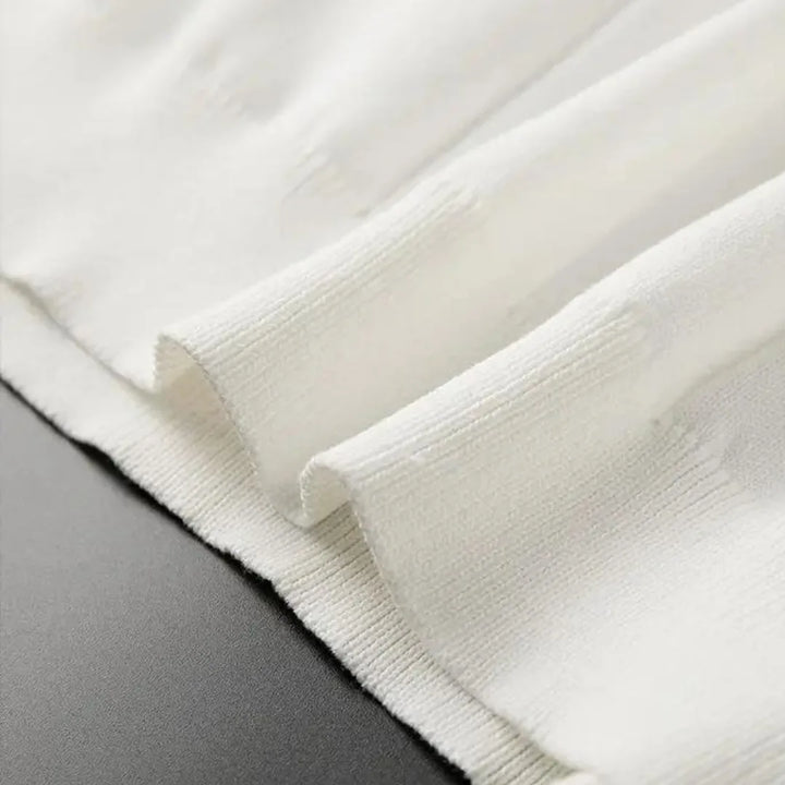 Lichte heren slim fit polo met korte mouwen en ribbels, perfect voor een frisse zomerse uitstraling.