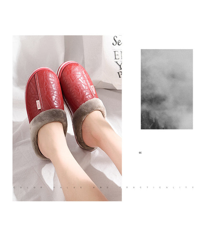 Warme pantoffels voor binnen en buiten, antislipzool en comfortabel design voor heren en dames.