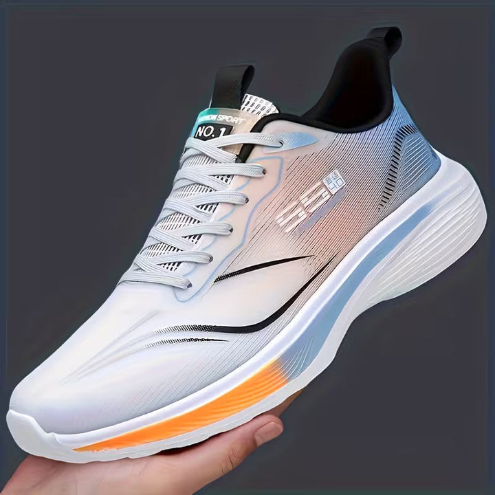 Heren antislip sneakers met ademende stof, perfect voor stabiliteit en dagelijks gebruik.