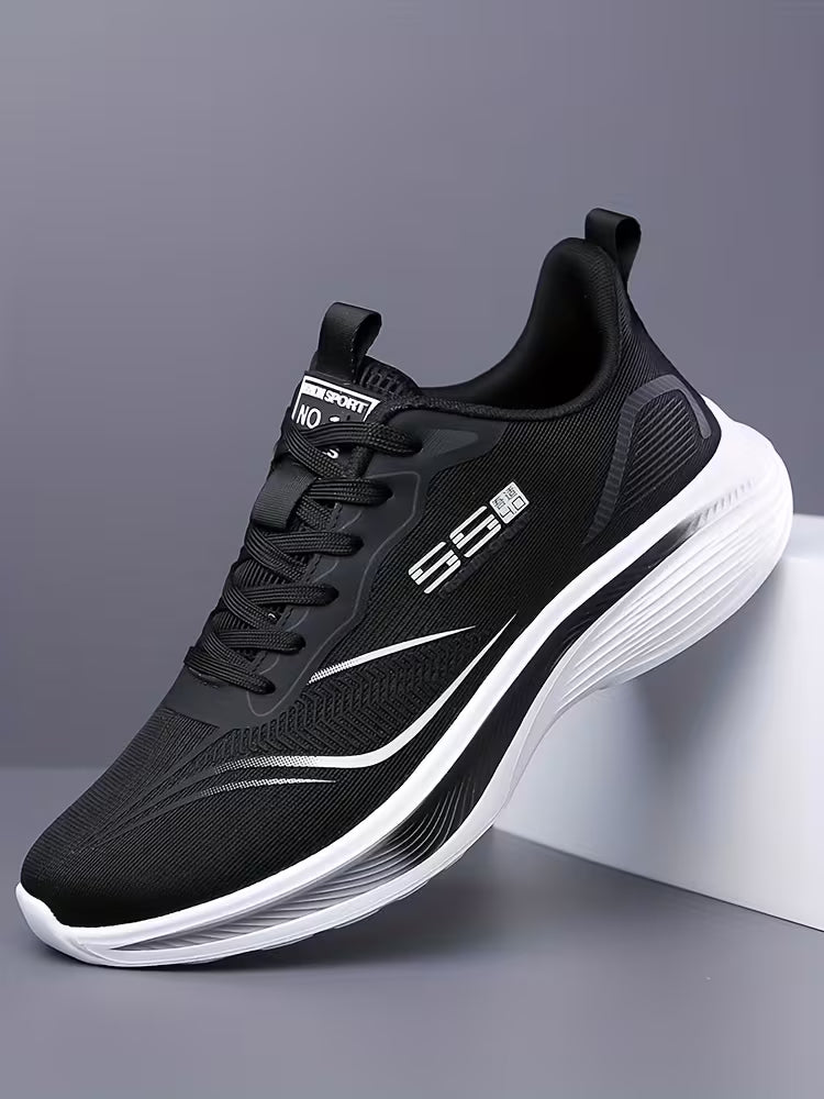 Ademende witte/groene heren sneakers voor optimaal comfort, perfect voor lange dagen.