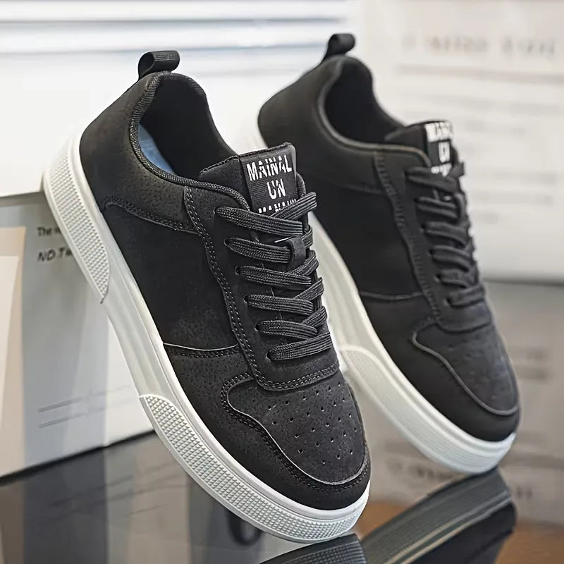 Moderne faux suède herenschoenen, bieden uitstekend comfort en grip voor vrijetijd en dagelijkse mode.