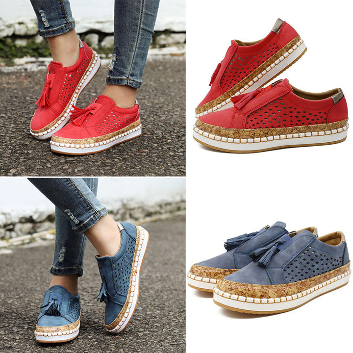Trendy rode instappers, unisex mode schoenen voor optimaal comfort en casual stijl.