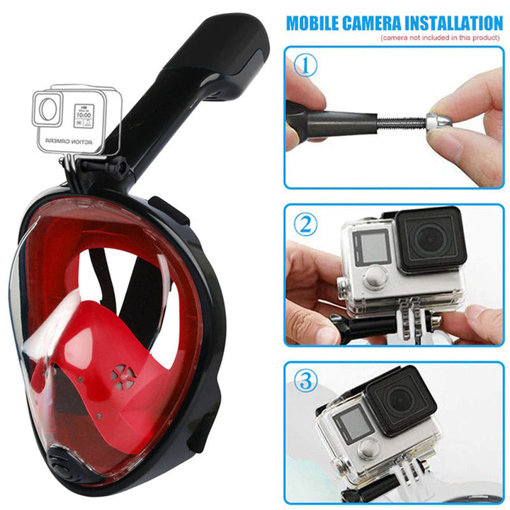 Comfortabel pvc/siliconen snorkelmasker voor volwassenen. Perfect voor langdurig en plezierig snorkelen.