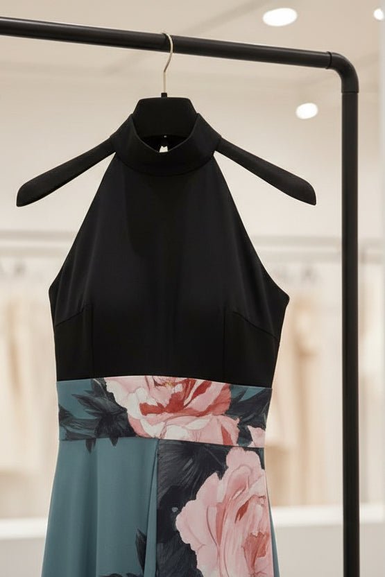 Elegante bloemenprint maxijurk voor dames. Een lange zomerjurk, perfect voor elke casual of feestelijke gelegenheid.