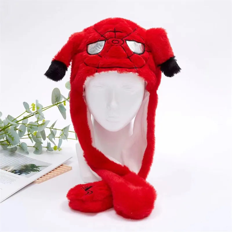 Zachte BunnyBounce muts, kat met bewegende oren, perfect voor carnaval en plezier.