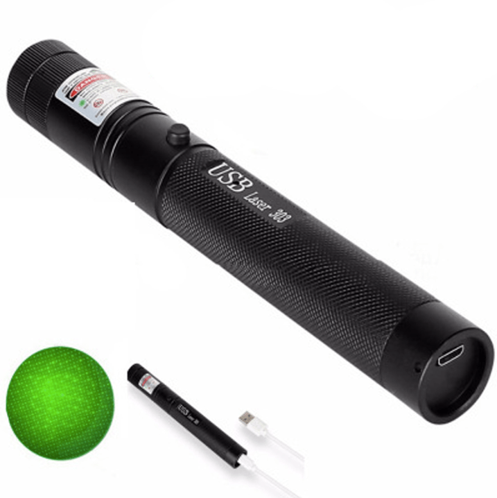 Extreem krachtige groene laserpointer met groot bereik, perfect voor outdoor en signalering.