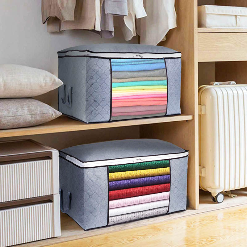 Opvouwbare kledingopberger, perfect voor het bewaren van winterkleding of extra beddengoed.