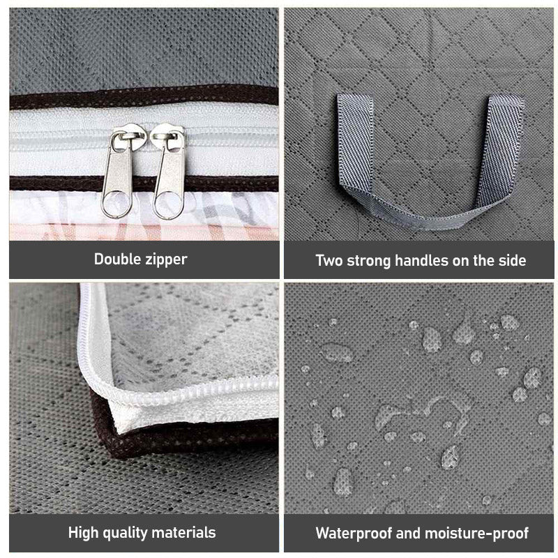 Multifunctionele kleding organizer/kastopberger voor efficiënte opslag van kleding en textiel.