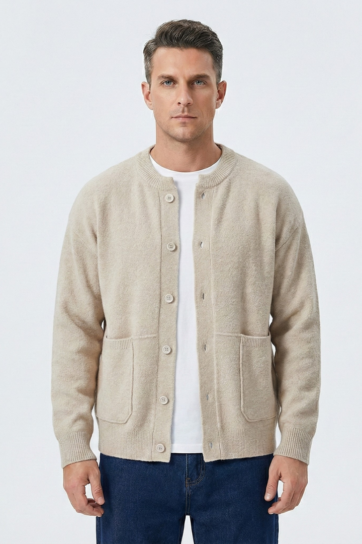 Stijlvol heren vest (Nate) met knoopsluiting, comfortabel voor casual en elegante outfits. Trendy herenmode.