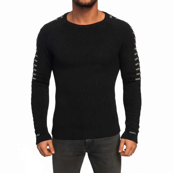 Comfortabele Felix heren trui met lange mouwen, slim fit en moderne strepen voor een casual look.