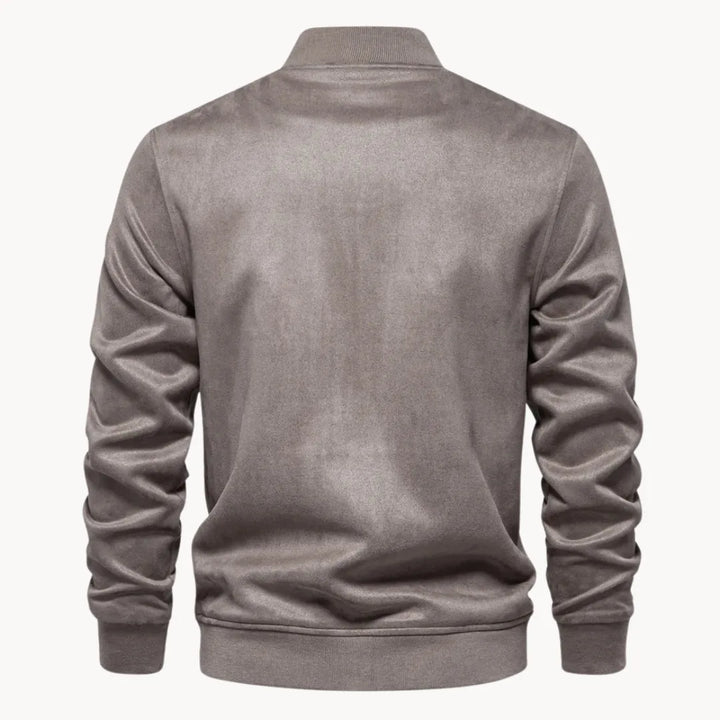 Casual heren bomberjack, perfect voor lente en herfst. Dit veelzijdige jack met ronde hals is comfortabel en stijlvol.