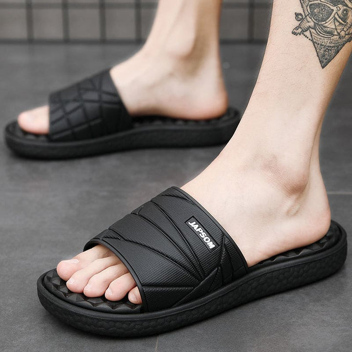 Heren slippers Liam, orthopedische instappers met extra comfort en complete ondersteuning.