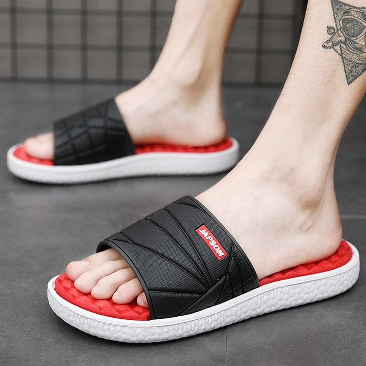 Comfortabele strandmode: Liam orthopedische herenslippers voor pure ontspanning.