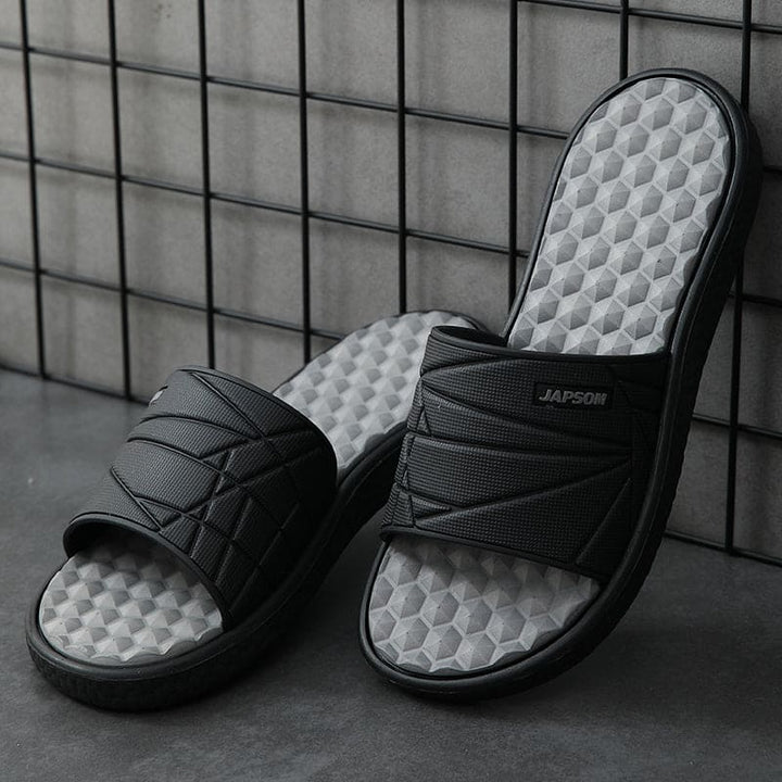 Orthopedische zomerslippers Liam voor heren, combineert stijl met ultieme voetondersteuning.