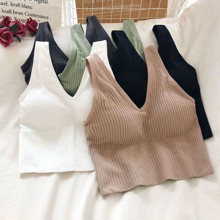 Damesbeha zonder beugel, naadloos design voor onzichtbaar comfort en een glad silhouet.