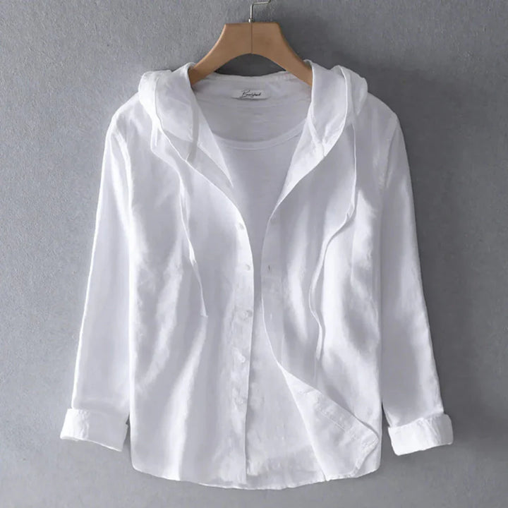 Nieuwe ademende dames zomerblouse met korte mouwen en knoopsluiting, comfortabel en stijlvol voor warm weer.