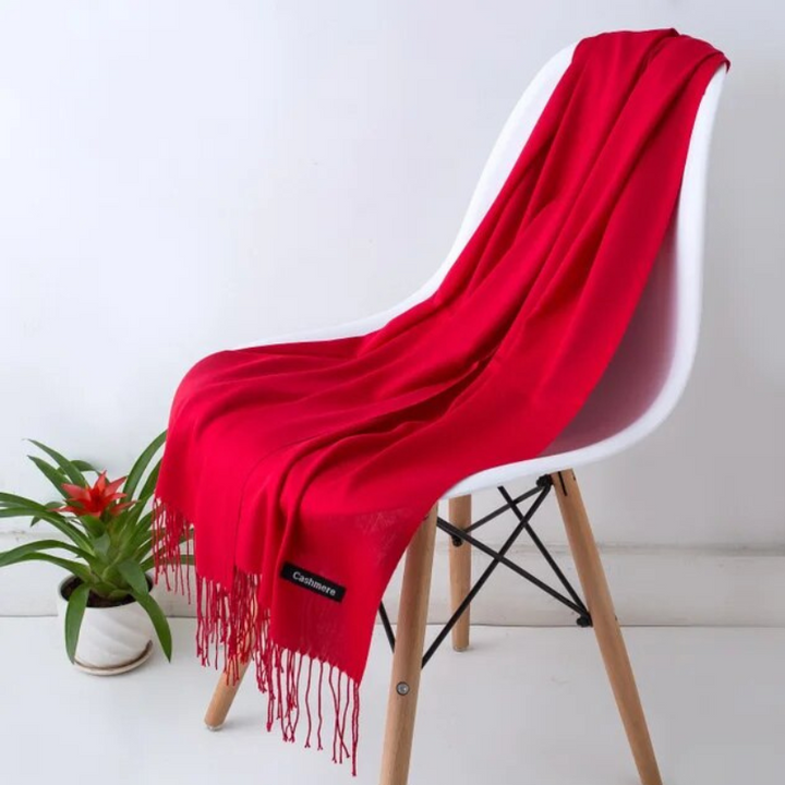 Oversized kasjmier sjaal voor dames, ultiem comfort en warmte.