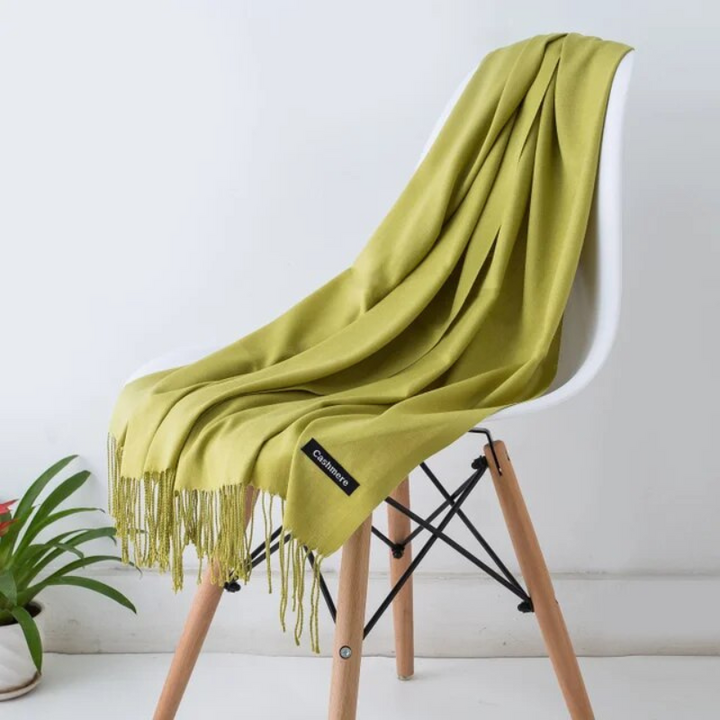 Warme kasjmier sjaal, een luxe toevoeging aan je wintergarderobe.