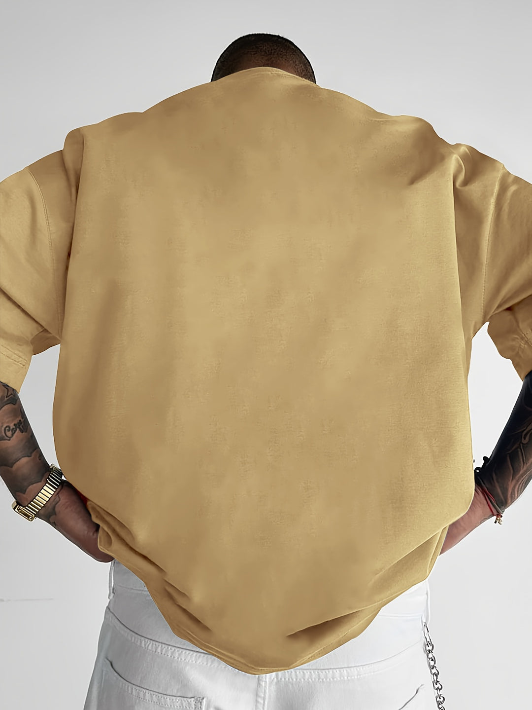 Comfortabel casual heren T-shirt, loose fit met ronde hals en coole slogan print voor dagelijks gebruik.