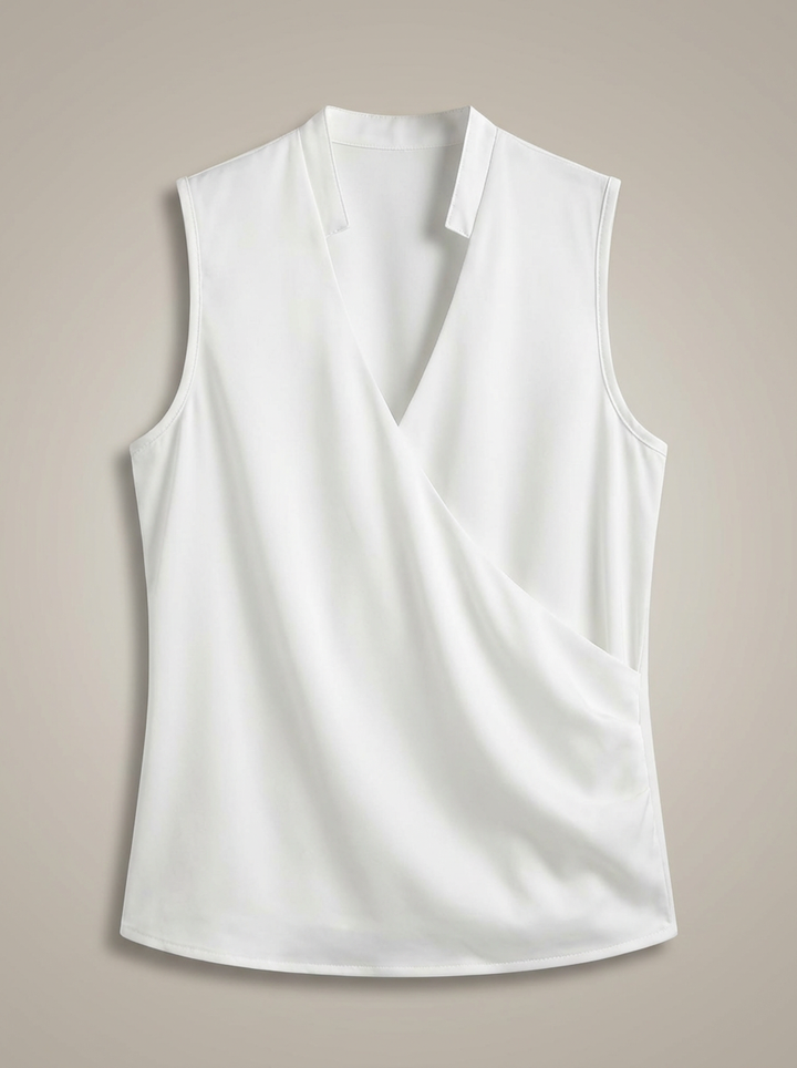 Stijlvol dames V-hals t-shirt voor ultiem comfort. Een modieuze en luchtige top, perfect voor warme dagen.