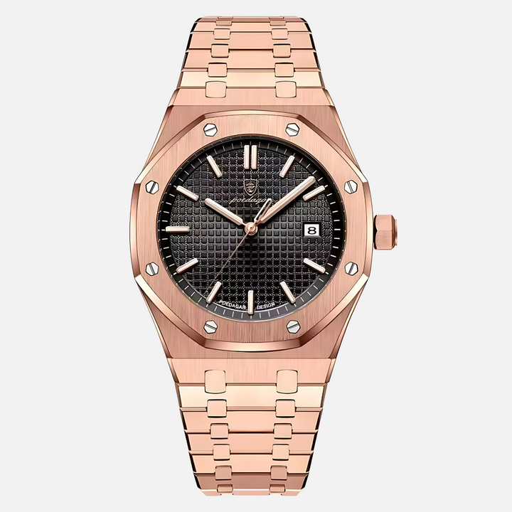 Luxe herenhorloge in roestvrij staal, quartz uurwerk. Elegant, tijdloos en een stijlvol accessoire voor heren.