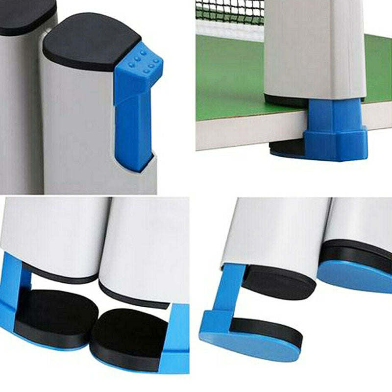 Familieplezier met dit inklapbare tafeltennisnet. Makkelijk mee te nemen voor pingpong op vakantie.