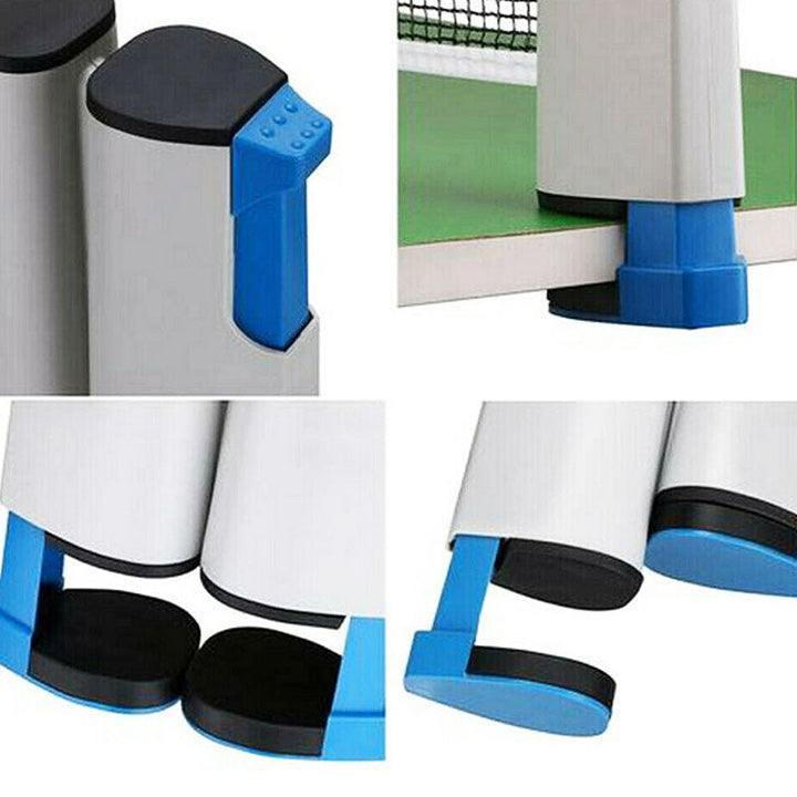 Familieplezier met dit inklapbare tafeltennisnet. Makkelijk mee te nemen voor pingpong op vakantie.