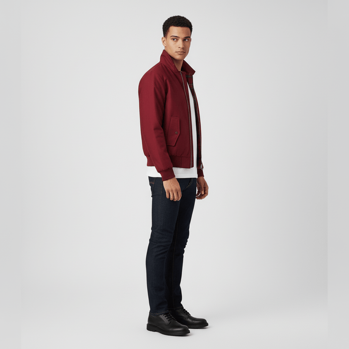 Stijlvolle Harrington jas voor heren, getailleerd en perfect voor casual of zakelijke outfits.