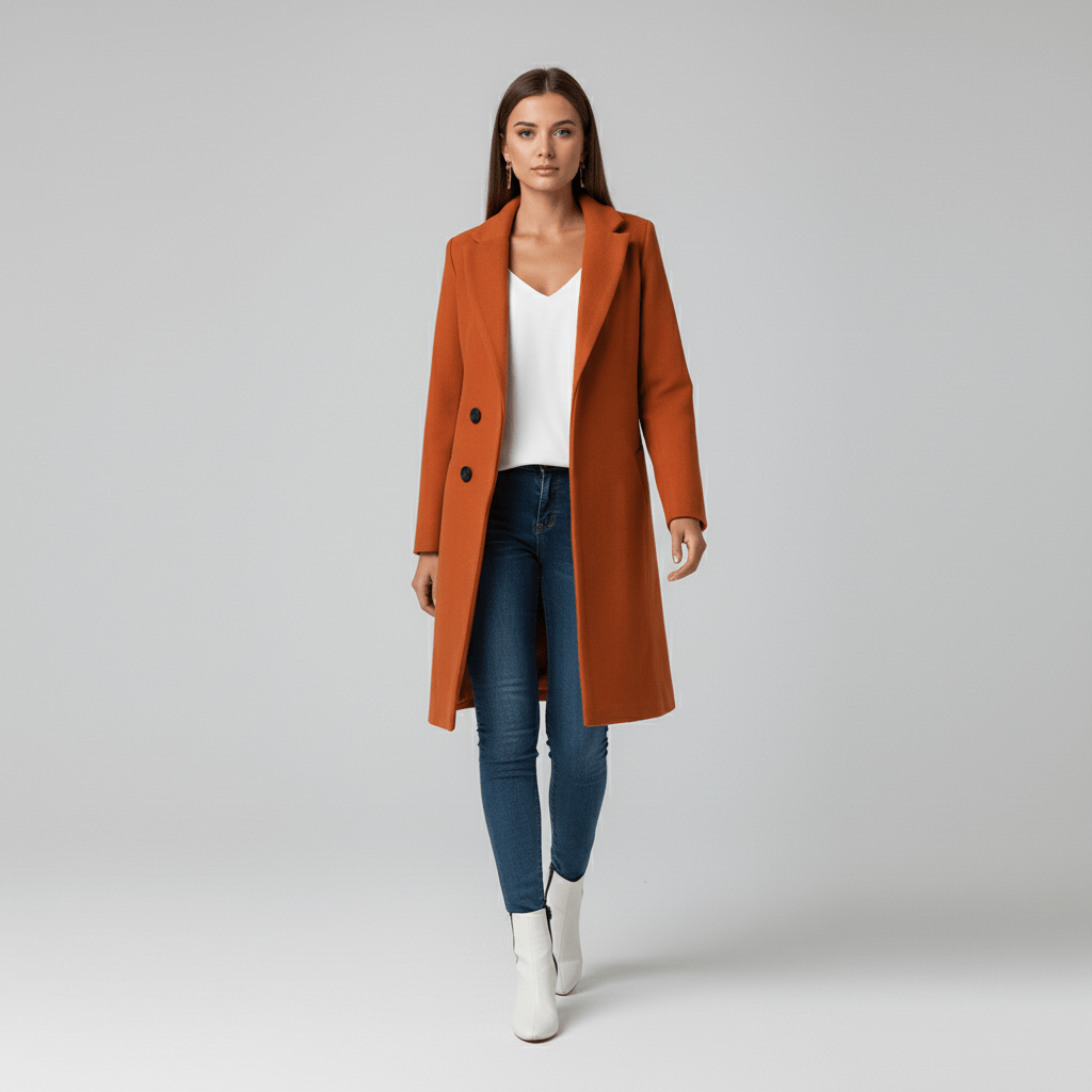 Elegante Kiara mantel voor dames, perfect als tussen- of winterjas. Comfortabele bovenkleding.