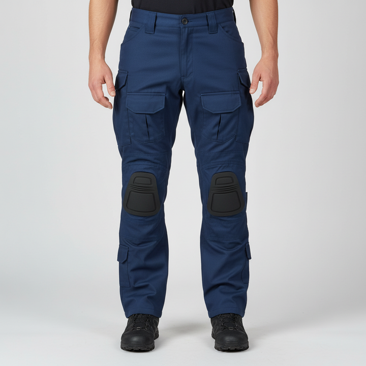 Heren avontuur broek, tactisch ontwerp met comfortabele pasvorm en kniebescherming.