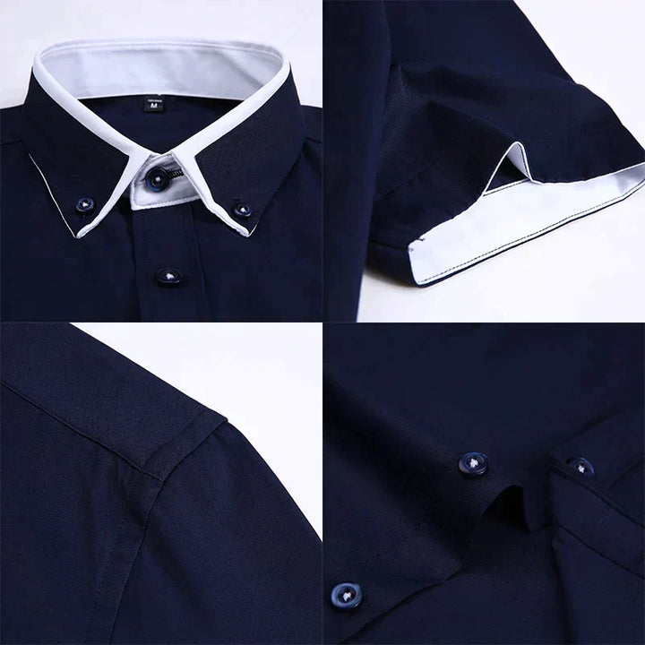 Frisgroen herenoverhemd korte mouw, luchtig en comfortabel, een must-have voor zomerse herenmode.