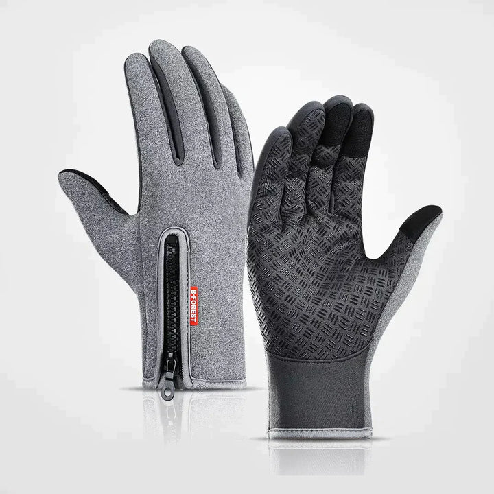 Verwarmbare touchscreen handschoenen, zwart en winddicht, perfect voor fietsen en outdoor in de winter.