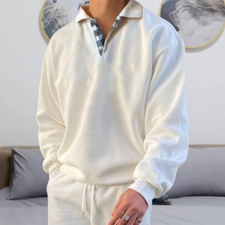 Zakelijke casual heren pullover, comfortabel en stijlvol voor een nette maar ontspannen uitstraling.